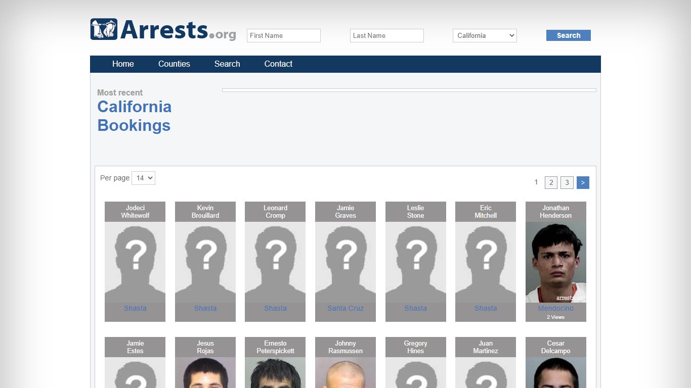 California Arrests and Inmate Search